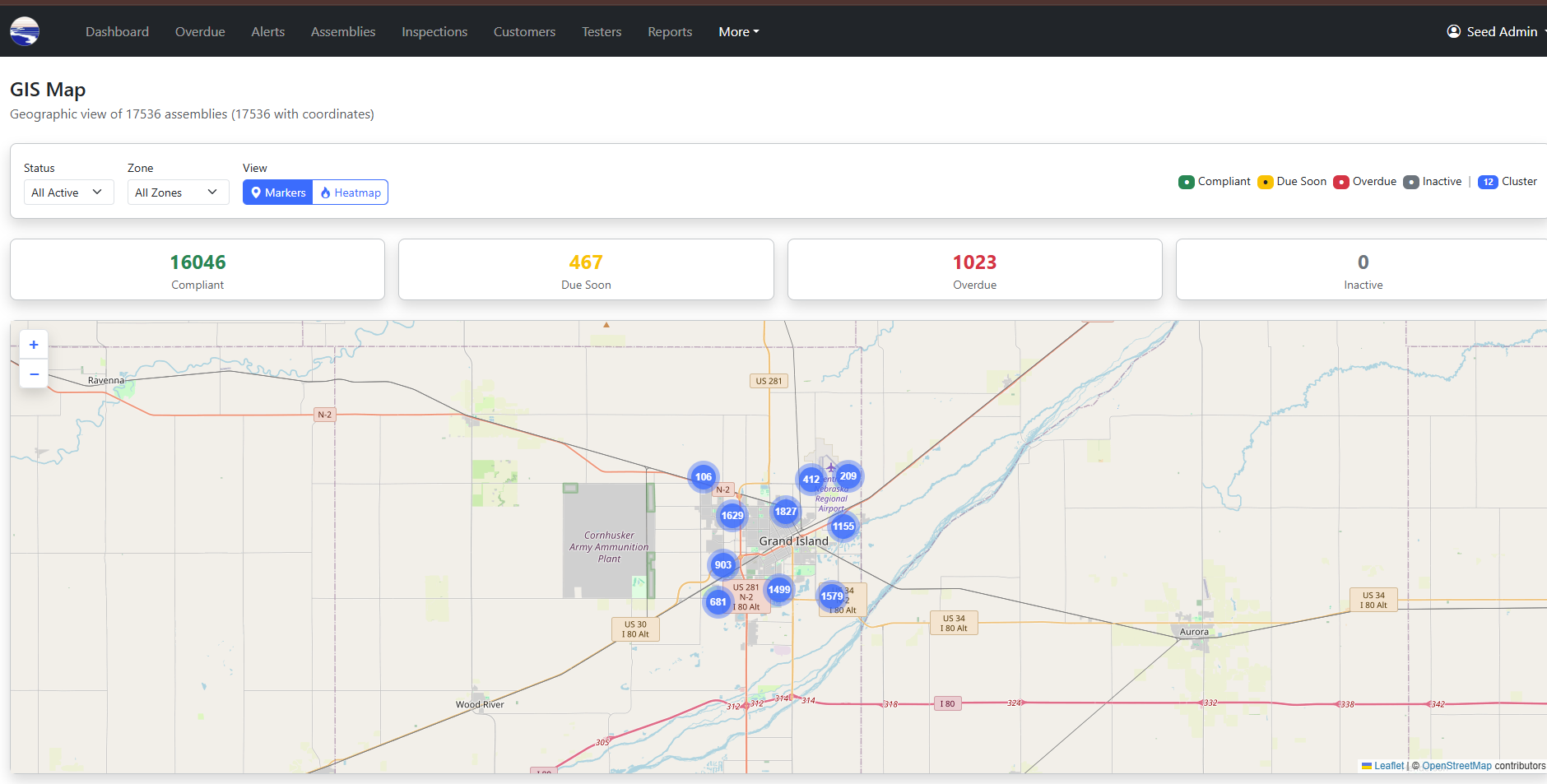 GIS map view